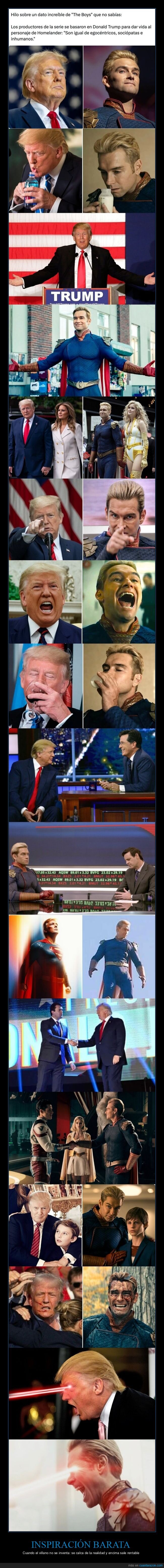TheBoys,Homelander,Trump,comparación,televisión